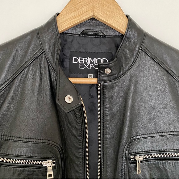 Derimod Racer Leather Jacket - Picture 2 of 7